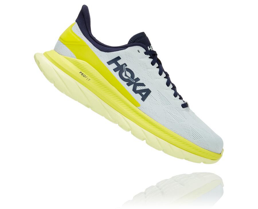 Chaussure Running Hoka One One Mach 4 Homme - Blanche - ZFD-195382